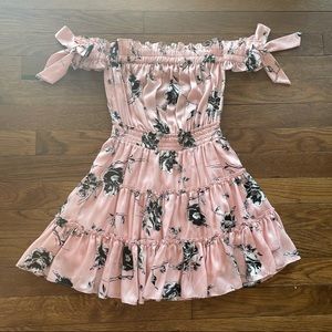 Misa Los Angeles Laiyin pink floral mini dress